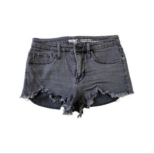 High Rise Denim Shorts